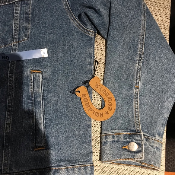 Compton Cowboys Mens Denim Jacket Size M - NWT - Picture 10 of 10